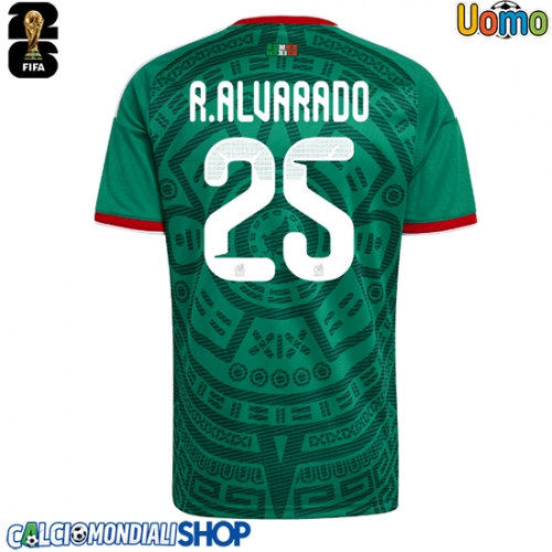 Maglie da calcio Messico Roberto Alvarado #25 Prima Maglia Mondiali 2026  Manica Corta